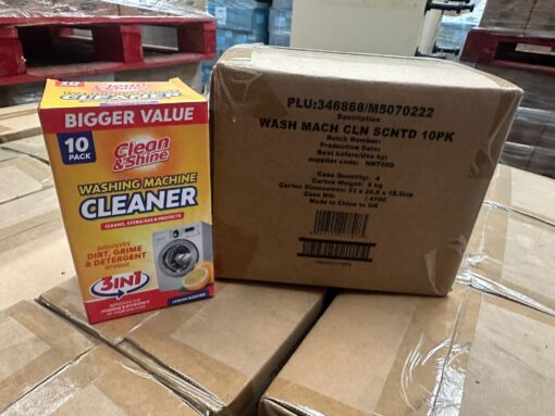 1 X PALLET OF LAVENDER SCENTED CLEAN AND SHINE WASHING MACHINE CLEANER